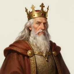 portrait of a medieval old king with a crown, artstation, elegant, highly detailed, digital painting, concept art, smooth, sharp focus, illustration, art by don bluth and michel ocelot and makoto shinkai and tom whalen and atey ghailan and akihiko yoshida