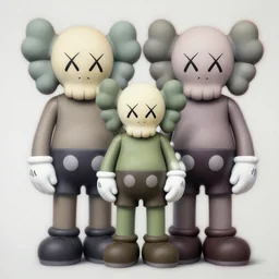 can by shusei nagaoka, kaws, david rudnick, airbrush on canvas, pastell colours, cell shaded, 8 k
