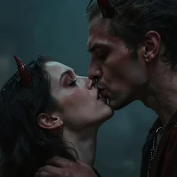 devil kissing angle