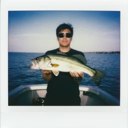 found polaroid photograph of bigmouth billy bass