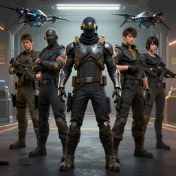 half - life counter strike : 4 robot ninja mask combinaison suit of valve drone portal fanart station concept design steam 3 d photo swat terrorism, art gta 5 cover, official fanart behance hd artstation by jesper ejsing, by rhads, makoto shinkai and lois van baarle, ilya kuvshinov, ossdraws