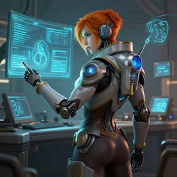 cyborg pilot wired to commands fanart artstation global illumination rtx hdr fanart arstation 3 d alejandro alvarez by jesper ejsing alena aenami artworks in 4 k beeple, by thomas kinkade hearstone league of legends dofus overwatch