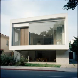 a house by zaha hadid. film still 8 k exif