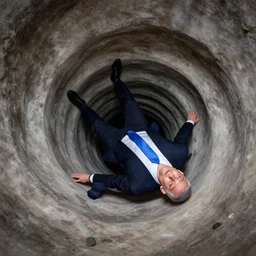 wide overhead shot of benjamin netanyahu falling into a spiral of madness, vanitas, highly detailed, by wayne barlowe and beksinski