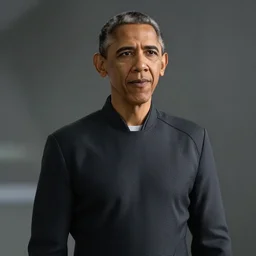Movie still of protomolecule Barack Obama in The Expanse