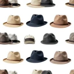 a seamless pattern of hats by andy warhol