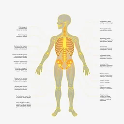 technical diagram of a human