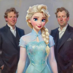 princess elsa in chinese cheongsam, oil painting, sunlit, paint texture, digital painting, highly detailed, artstation, sharp focus, illustration, concept art, ruan jia, charlie bowater, tom bagshaw, norman rockwell