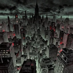 the end of the world as we know it, urban city, junji ito illustration, lovecraftian horror, epic composition, full - color
