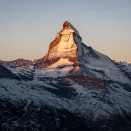 sunrise over the matterhorn, ansel adams