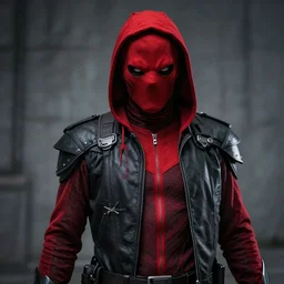 red hood cosplay, creepy