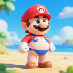 super mario!!!!! in a bikini!!!!!