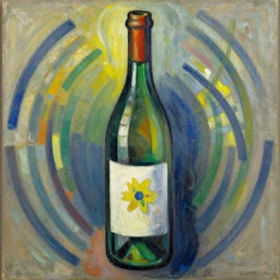 wine bottle by robert delaunay endless rhythm