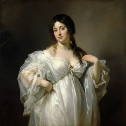 1976 woman in nightgown painted by fragonard