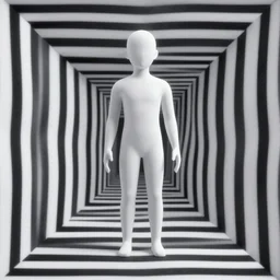 impossible human, optical illusion
