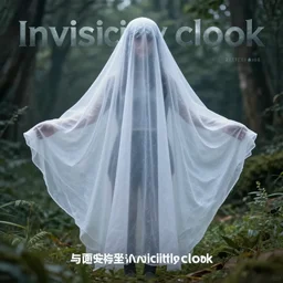 an online advert for an invisibility cloak