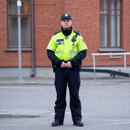 norwegian policeofficer, fullbody