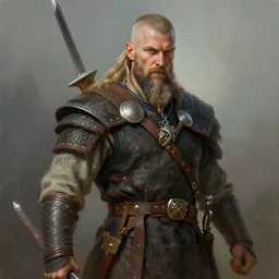 detailed painting of a viking, by greg rutkowski, digital art, realistic painting, dnd, character design, trending on artstation
