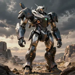 armored core v by liam wong, photorea, cinematic,