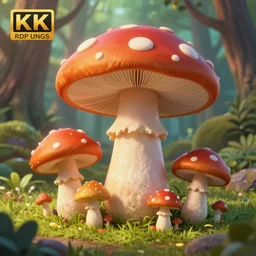 hyper detailed mushroom munchkins in the forest digital art, 4k, trending on artstation studio lighting