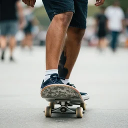 ! dream portrait the bottom half of tony hawk, completely severed at the waste, skateboarding, sharp focus, 4 k editorial photograph, soft lighting, shallow depth of field, people out of focus