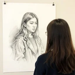 someone behind us, sketch and art by jacqueline e, bo feng lin