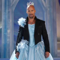 dexter morgan from tv series dexter as ice disney queen