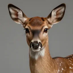 epic professional digital art of stunning female human - deer hybrid animal, fawn skin pattern, doe ears, doe eyes, by leesha hannigan, iris van herpen, artstation, cgsociety, wlop, epic, much wow, much detail, gorgeous, detailed, masterpiece