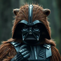darth vader as an ewok, photoshoot in the style of annie leibovitz, 4 k