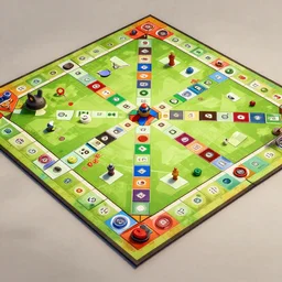 a beautiful concept art of a boardgame field for the game tic - tac - toe, noughts and crosses, xs and os, by greg rutkowski, featured on artstation
