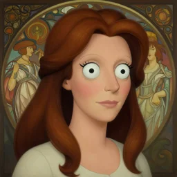 portrait of leela, futurama, intricate, highly detailed, ray tracing, digital painting, artstation, concept art, smooth, sharp focus, illustration, art by artgerm and greg rutkowski and alphonse mucha, 8 k