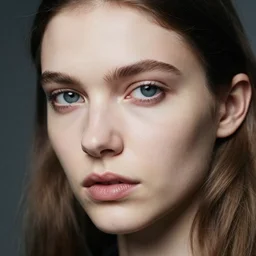 close up shot :: portrait of a beautiful girl by Vanessa Beecroft and Illya Kuvshinov