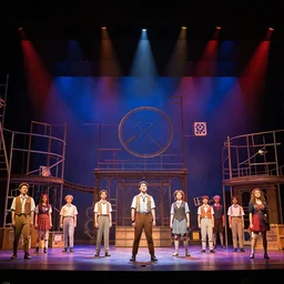 mathematics the musical on broadway, full cast, calculus, algebra, math set pieces, playbill photo, stage lighting