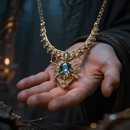 very mysterious powerful magical jewelry, in the care of a powerful wizard
