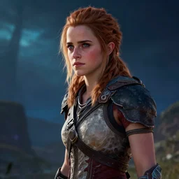 a girl from final fantasy live action, movie still of emma watson, horizon zero dawn, evocative, mystical night, very very very very detailed, award winning, masterpiece digital painting by greg rutkowski, alex grey, artstation, 4 k wallpaper
