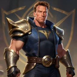 Schwarzenegger as a League of Legends Hero
