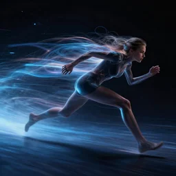 moving faster than light, digital art