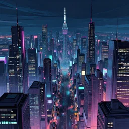 a post - cyberpunk landscape in the style of hiroshi nagai