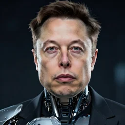 elon musk as a cyborg, 4 k ultra hd, hyper detailed