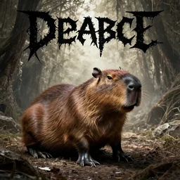 capybara death metal album cover