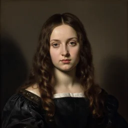A decent young girl portrait by Caravaggio.