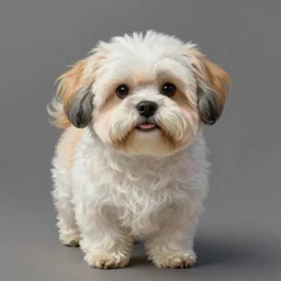 cute adorable shih-poo, realistic and ultra intricate detailed soft painting, volumetric lighting, mist, Artstation, Tom Bagshaw Yasushi Nirasawa Moebius artstyle, unreal render, depth of field