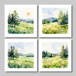 landscape watercolor prints