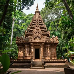 temple in the african jungle