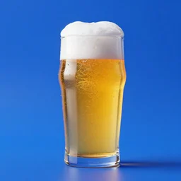 perfect blue scene of beer,