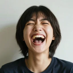 a person laughing in your face