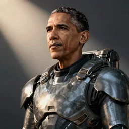 barak obama in master chief's armor