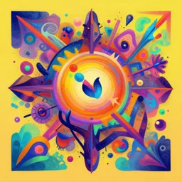 colourful art by nahuel bardi, pinterest, behance,