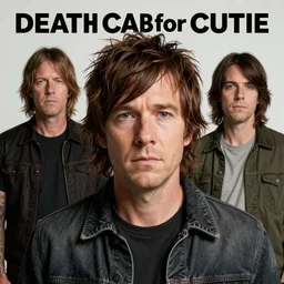 Death Cab for Cutie Album Cover, realistic, hyperrealistic, highly detailed, very detailed, ultra detailed, HD quality, 4k resolution, 8k resolution, trending on Artstation