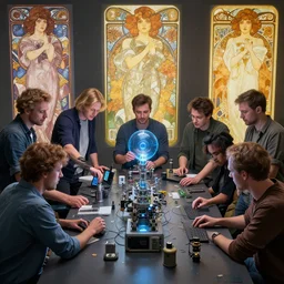 a philosophy of sharing, openness, decentralization, and getting your hands on machines at any cost to improve the machines and to improve the world. unreal engine, greg rutkowski, loish, rhads, beeple, makoto shinkai and lois van baarle, ilya kuvshinov, rossdraws, tom bagshaw, alphonse mucha, global illumination, detailed